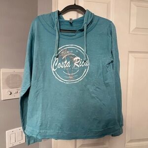 Light Blue Costa Rica Hoodie 🩵 Size Large